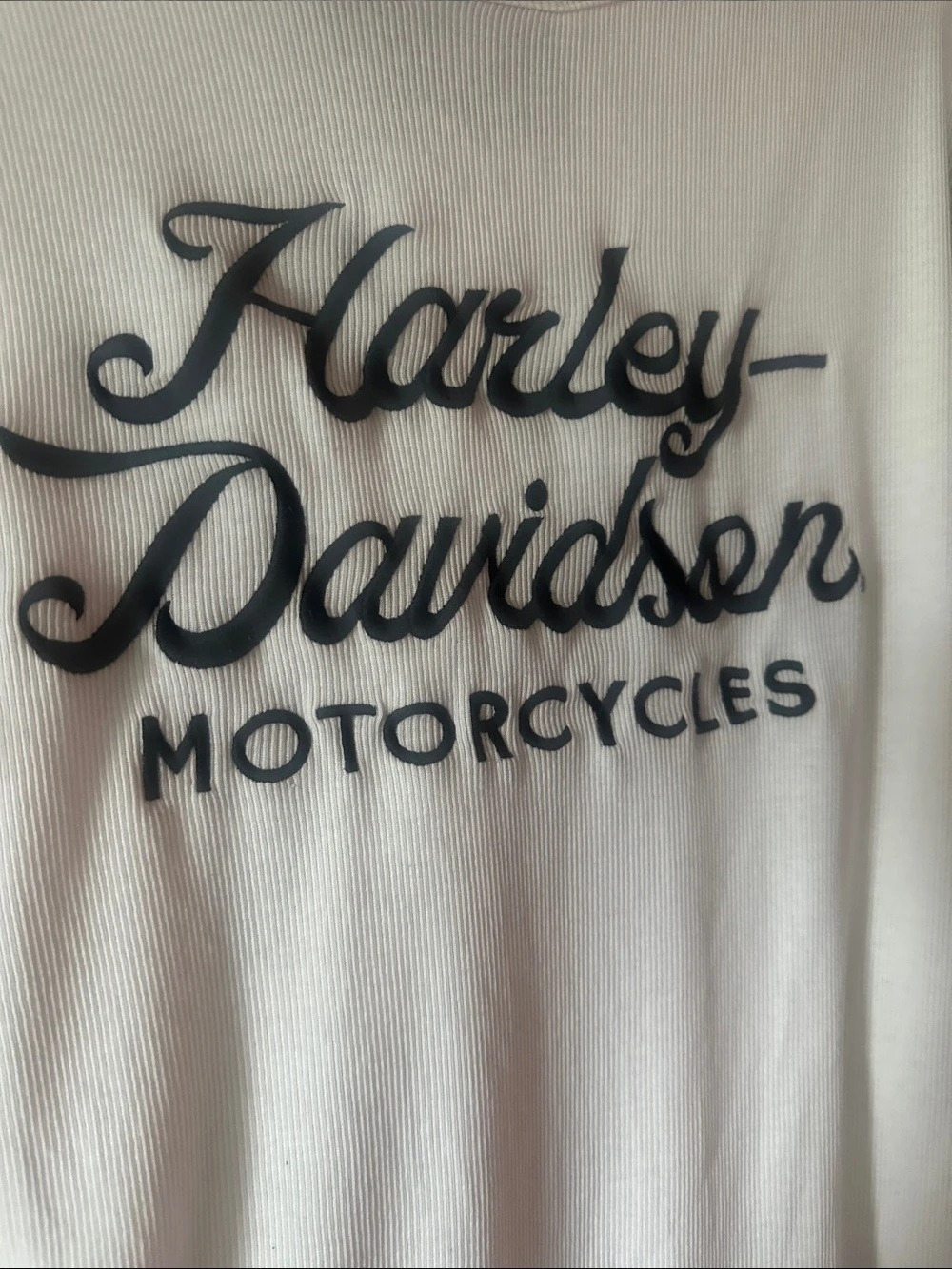Harley-Davidson Long Sleeve Graphic Tee White & Black Like New: Size 1W / fitsXL - Picture 3 of 6